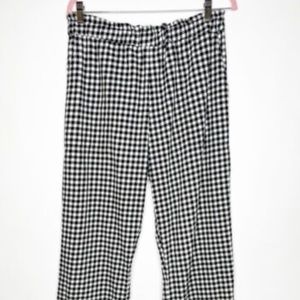 Lykke Wullf Leisure Pants, Black and White Gingham, S